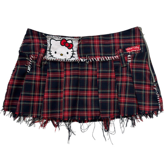 Hello Kitty plaid mini skirt